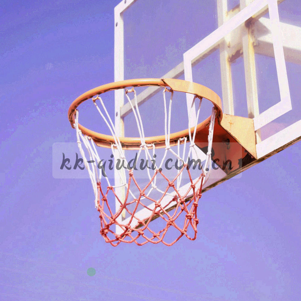 球门网与门柱的近距离特写，编织纹理清晰，光线从侧面打来